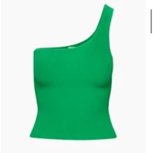 Babaton SCULPT KNIT ONE-SHOULDER TANK
M
gloss green

In excellent condition!